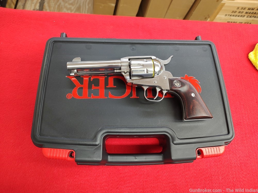 Ruger 5105 Vaquero 45 Colt (LC) 4.62" Barrel 6rd Cylinder, High Gloss Stain-img-1