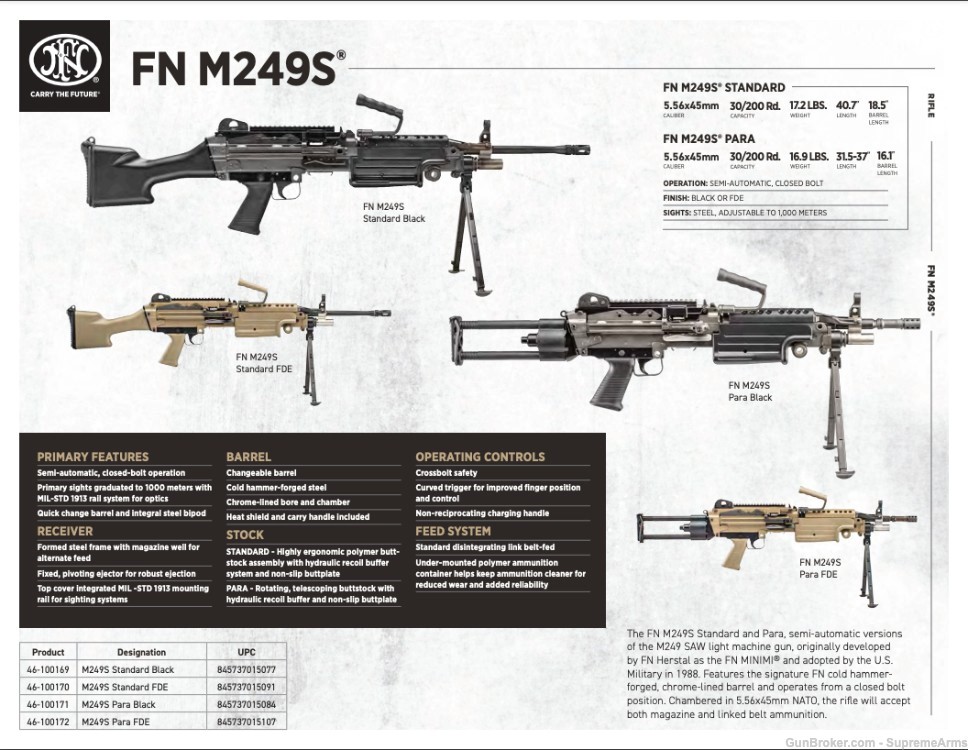 FN M249S FDE FN-M249S FN 249-img-1