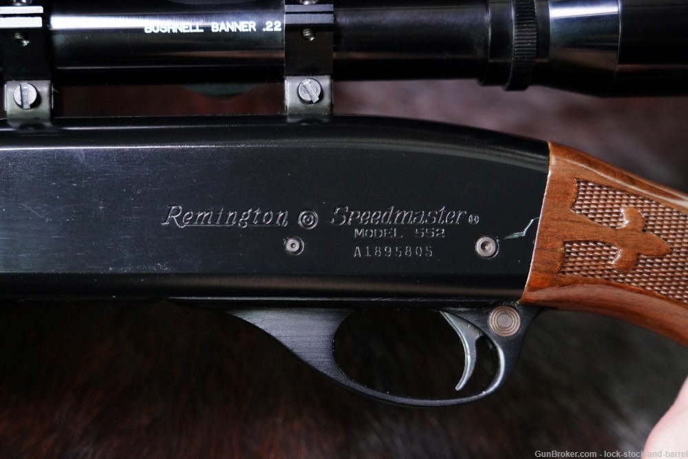 Remington Model 552 Speedmaster .22 S L LR 21" Semi-Auto Rifle & Scope 1985-img-23