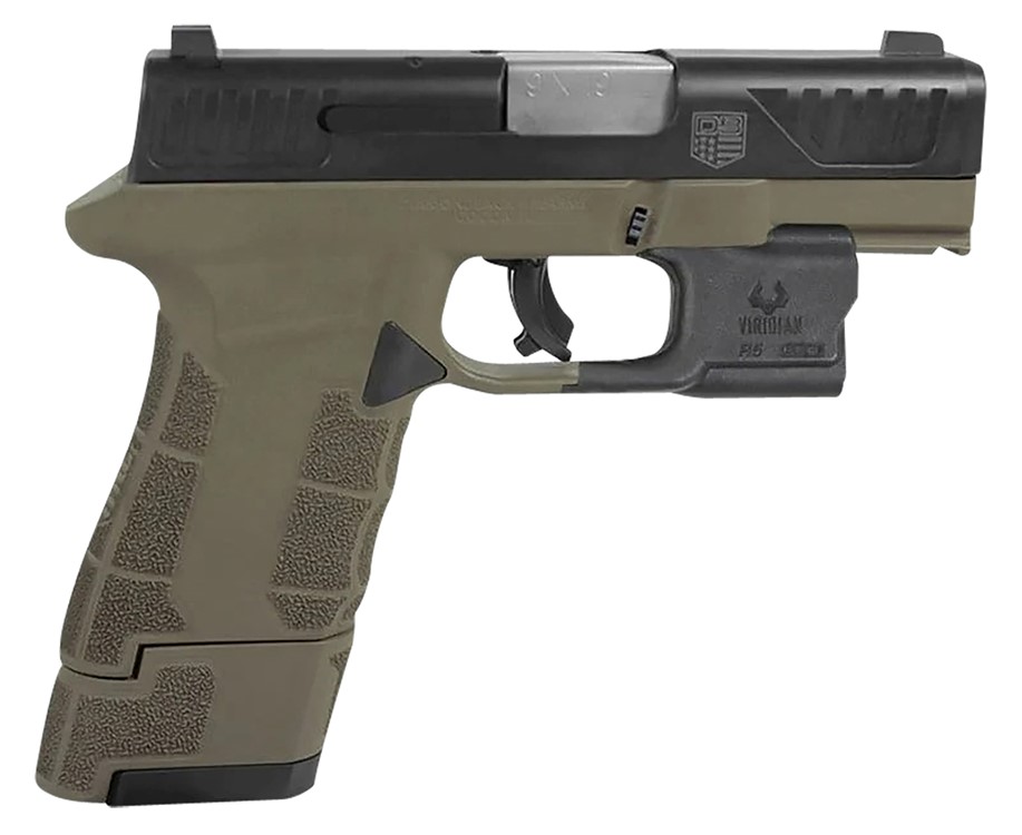 Diamondback AM2 w/Viridian Laser 9mm Luger Pistol 3.50 17+1 FDE DB0301P061-img-0