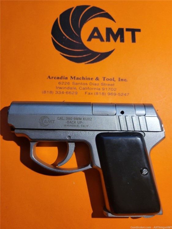 AMT/iAi/OMC Small Frame Backup grips smooth black (22LR, .380, 9mm Kurz) - -img-3