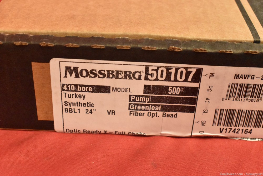 Mossberg 500 Turkey 410 GA 24" Optic Ready Mossy Oak Greenleaf 500-Turkey-img-9