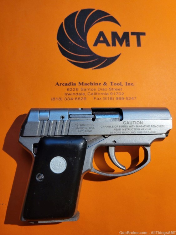AMT/iAi/OMC Small Frame Backup grips smooth black (22LR, .380, 9mm Kurz) - -img-5