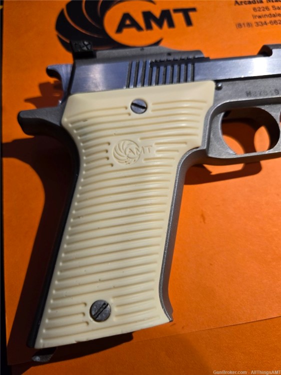 AMT/iAi Automag II Auto mag 2 handgun grips 22 magnum -New w/logo-img-5