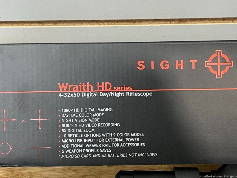 SightMark Wraith HD Day/Night Vision 4-32x50  USED SHIPS FAST -img-1