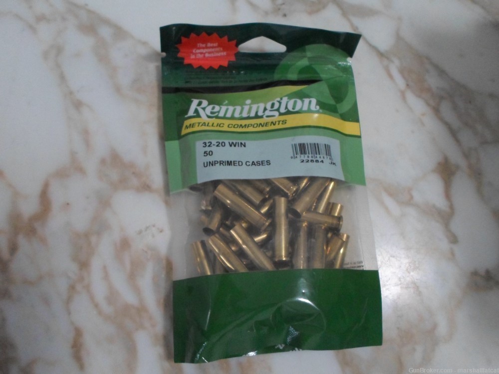 Remington 32-20 Winchester Unprimed cases 50ct-img-0