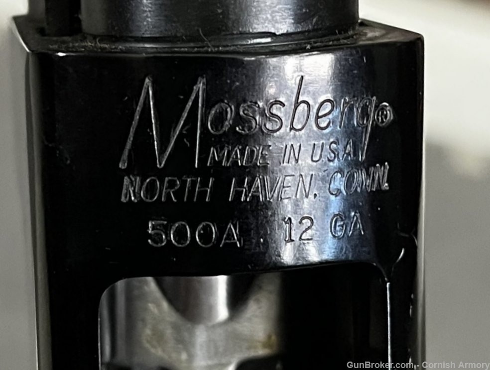 Mossberg 500A 12 gauge pump shotgun 18" cylinder Nice wood stocks 3" mag-img-32
