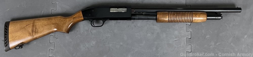 Mossberg 500A 12 gauge pump shotgun 18" cylinder Nice wood stocks 3" mag-img-2