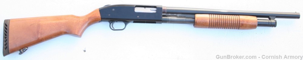 Mossberg 500A 12 gauge pump shotgun 18" cylinder Nice wood stocks 3" mag-img-33