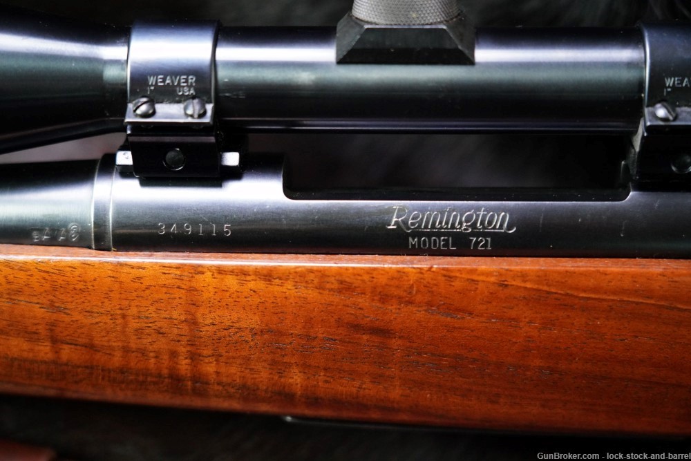 Remington Model 721 .30-06 SPRG 24" Bolt Action Rifle & Scope MFD 1954 C&R-img-21