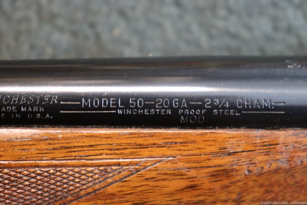 Winchester Model 50 Semi Auto 20 Gauge Shotgun (SN#90541)-img-10