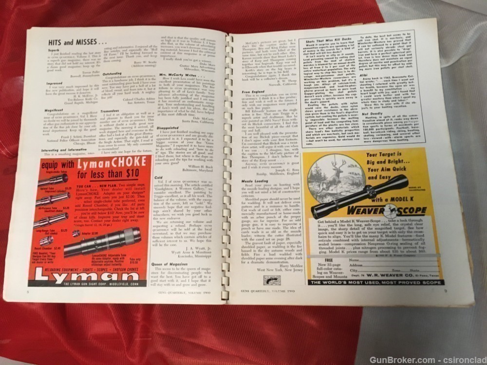 Guns Quarterly Volumn Two January 1960 magazine-img-2