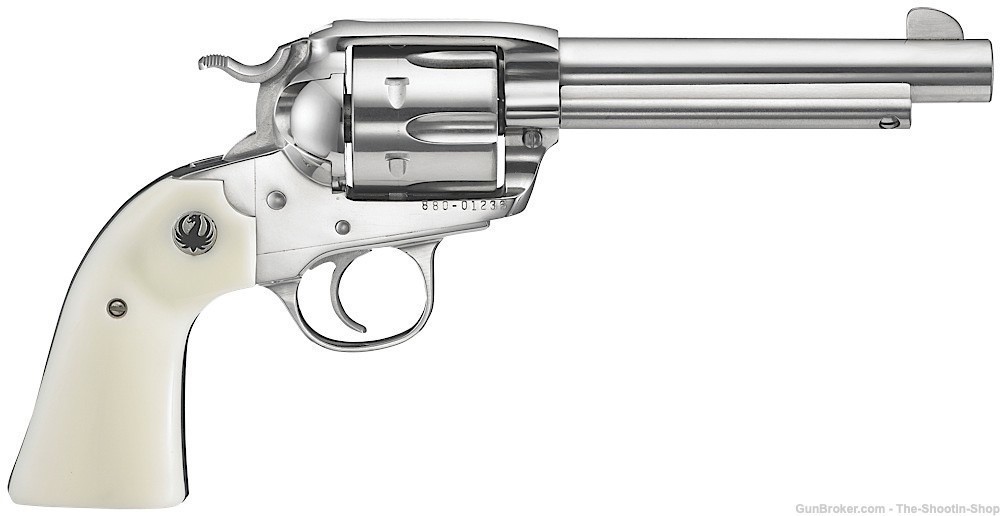 Ruger Vaquero Bisley Revolver 45 COLT 5.5" White Grip 45LC Single Action SA-img-0