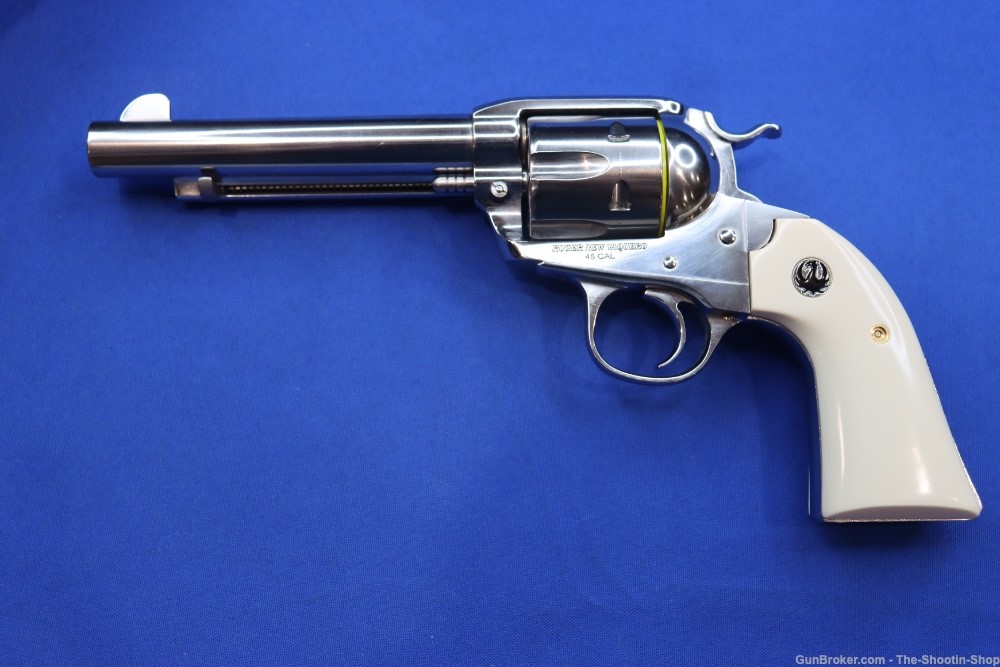 Ruger Vaquero Bisley Revolver 45 COLT 5.5" White Grip 45LC Single Action SA-img-18