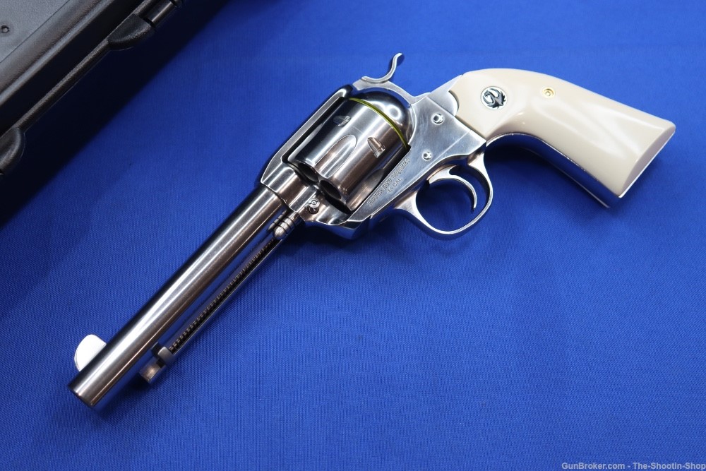 Ruger Vaquero Bisley Revolver 45 COLT 5.5" White Grip 45LC Single Action SA-img-1