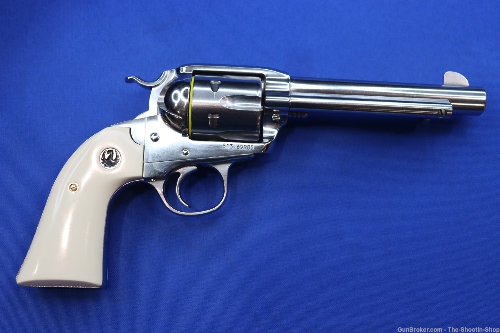 Ruger Vaquero Bisley Revolver 45 COLT 5.5" White Grip 45LC Single Action SA-img-19