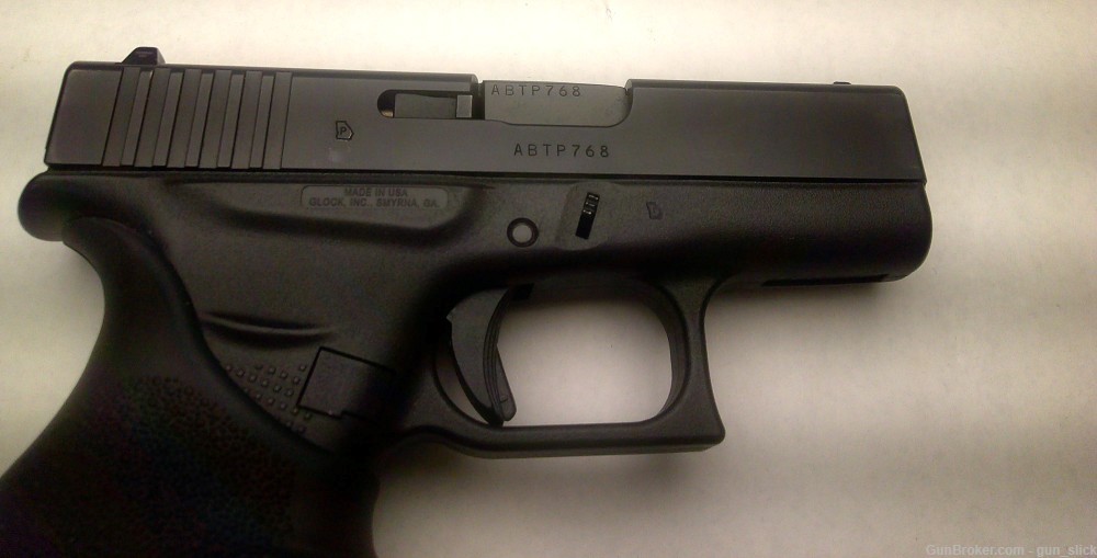 Glock 43, 9mm 6rds, 2-mags, Used-img-3