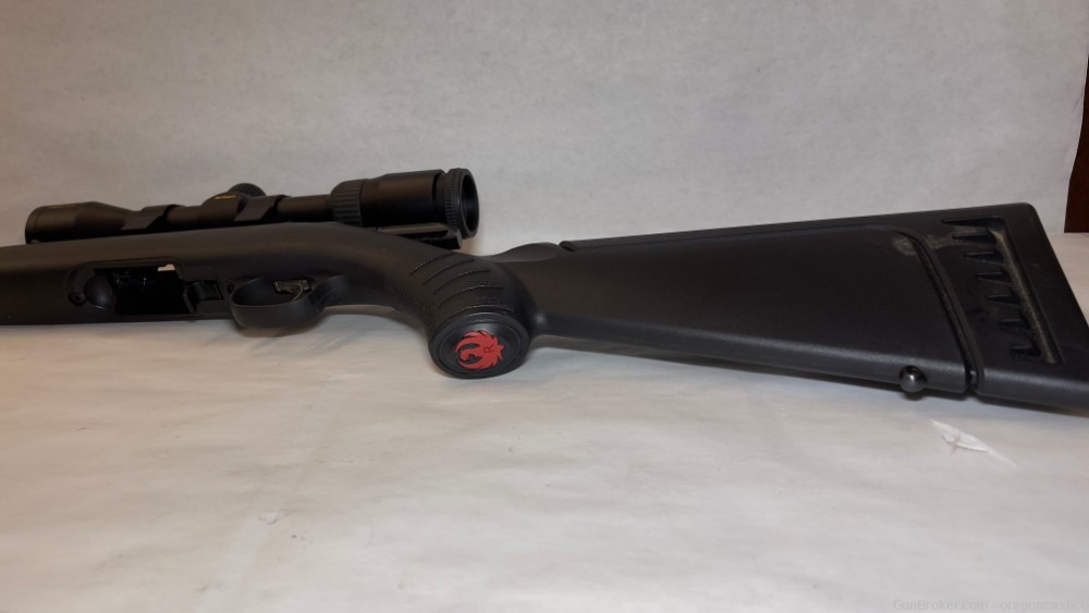 ruger american bolt action rifle. .22 Win Mag, Nikon Scope 2-7 iron sights-img-9