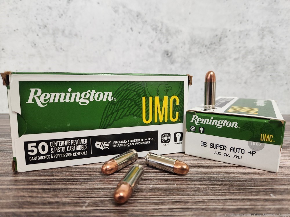 Remington .38 Super Auto +P 130gr FMJ 100rd-img-0