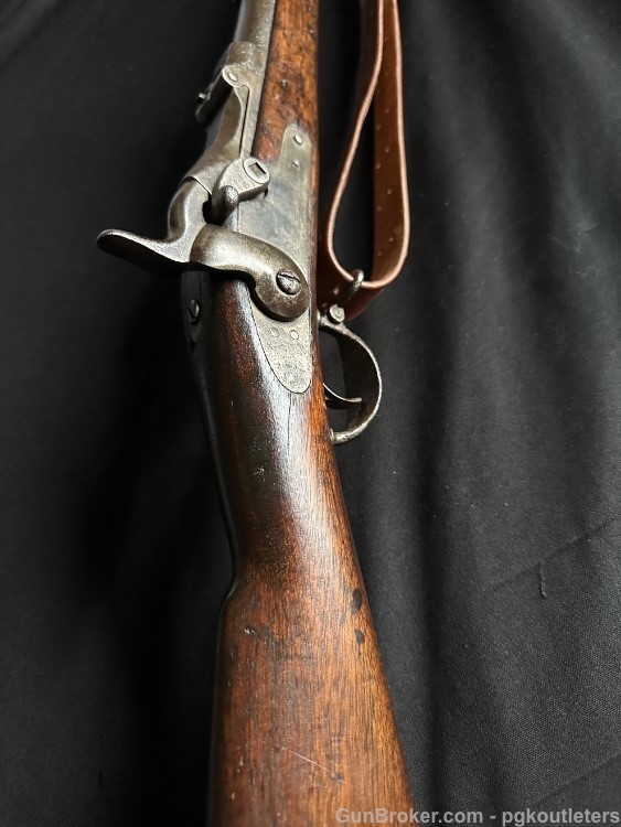 Rare U.S. Springfield Model 1880 Trapdoor Rifle, with Sliding Triangular -img-41