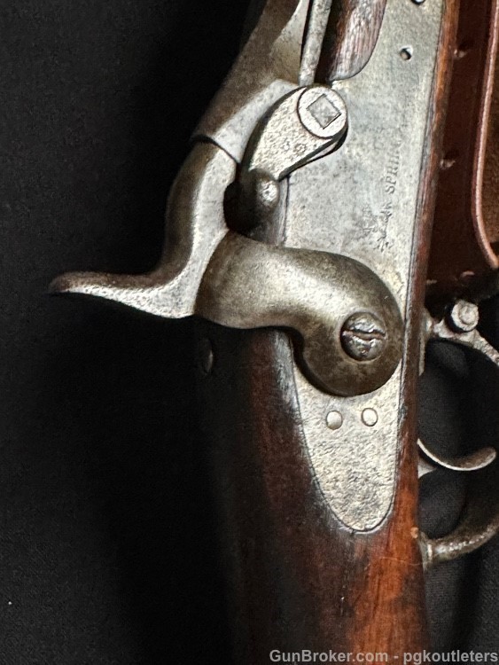 Rare U.S. Springfield Model 1880 Trapdoor Rifle, with Sliding Triangular -img-8