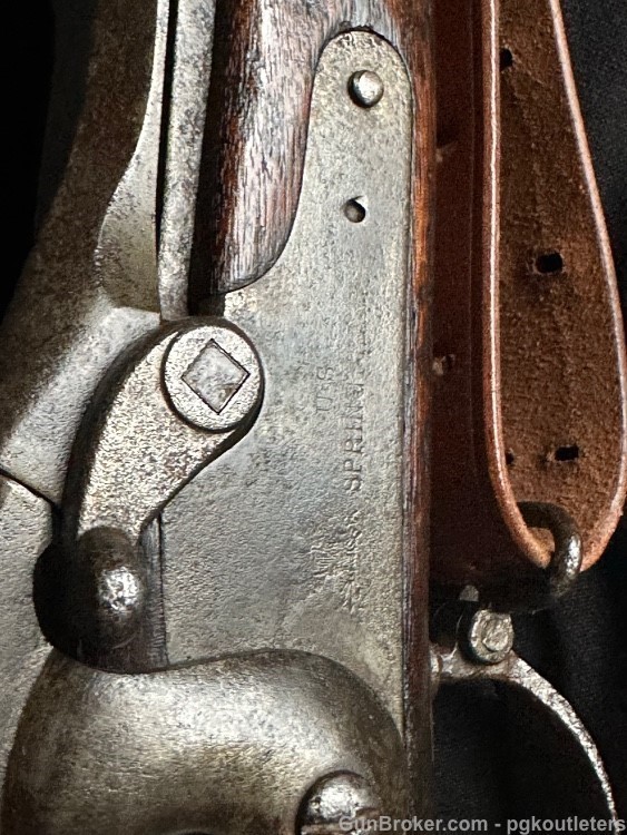 Rare U.S. Springfield Model 1880 Trapdoor Rifle, with Sliding Triangular -img-7