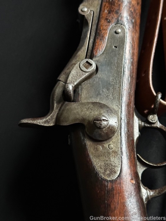 Rare U.S. Springfield Model 1880 Trapdoor Rifle, with Sliding Triangular -img-44