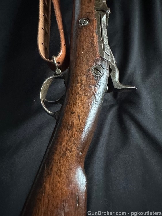 Rare U.S. Springfield Model 1880 Trapdoor Rifle, with Sliding Triangular -img-24