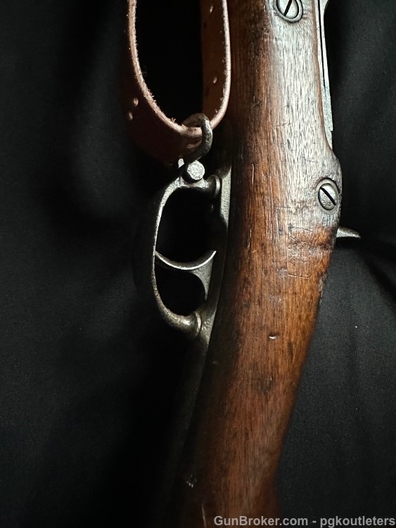 Rare U.S. Springfield Model 1880 Trapdoor Rifle, with Sliding Triangular -img-32