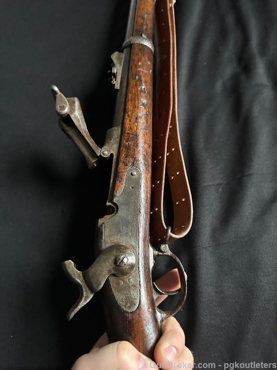 Rare U.S. Springfield Model 1880 Trapdoor Rifle, with Sliding Triangular -img-18