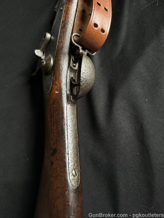 Rare U.S. Springfield Model 1880 Trapdoor Rifle, with Sliding Triangular -img-30
