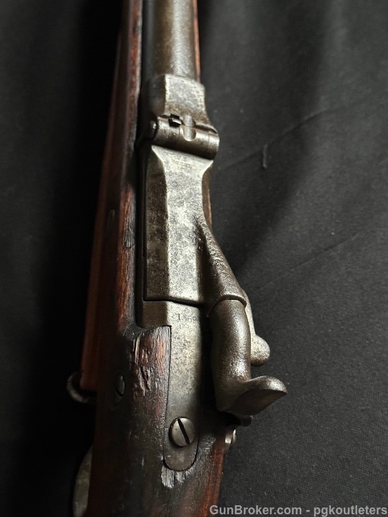 Rare U.S. Springfield Model 1880 Trapdoor Rifle, with Sliding Triangular -img-31