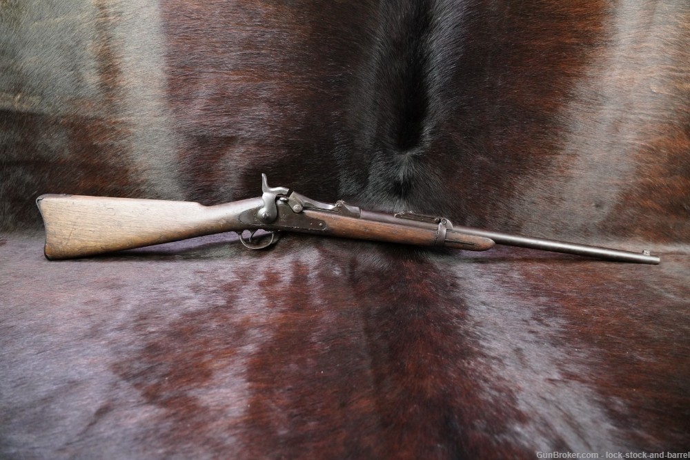Springfield 1873 Cavalry Carbine 45-70 Govt 22" Trapdoor Rifle 1882 Antique-img-7