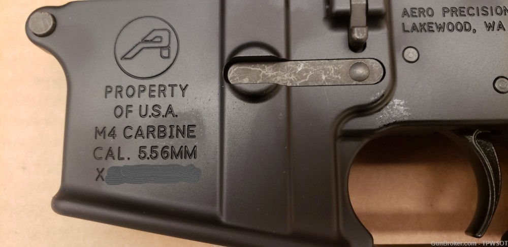 Aero Precision M4A1 Clone Complete Lower Receiver Marked Property of US-img-1