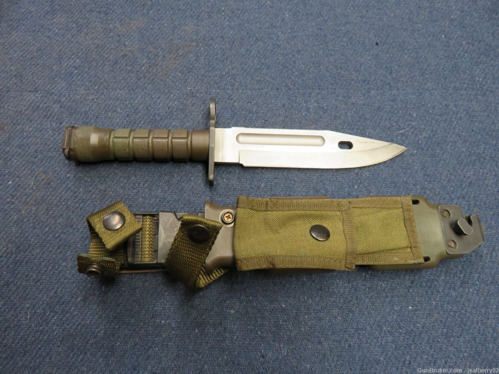 US MILITARY M9 BAYONET FOR M16 RIFLE / M4 CARBINE-PHROBIS III-EXCELLENT-img-1