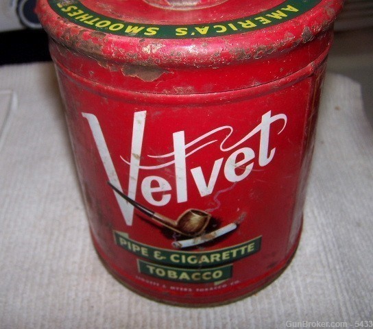 Velvet Pipe and Tobacco can EMPTY-img-2