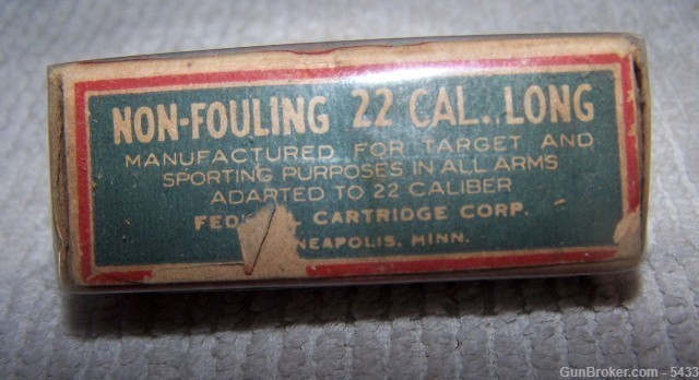  EARLY 1st Issue 1924 Federal SMOKELESS 22  LONG-img-2