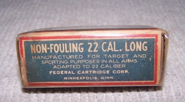  EARLY 1st Issue 1924 Federal SMOKELESS 22  LONG-img-1