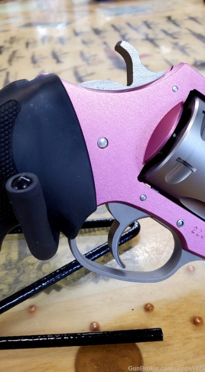 Charter Arms Rosie 38spl 2.2” barrel Revolver HiViz sight Pink Anodized -img-6