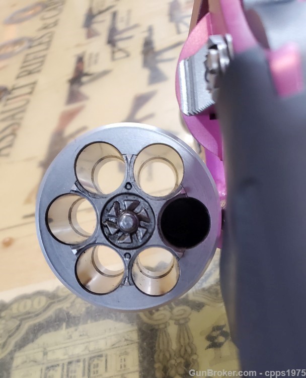 Charter Arms Rosie 38spl 2.2” barrel Revolver HiViz sight Pink Anodized -img-10