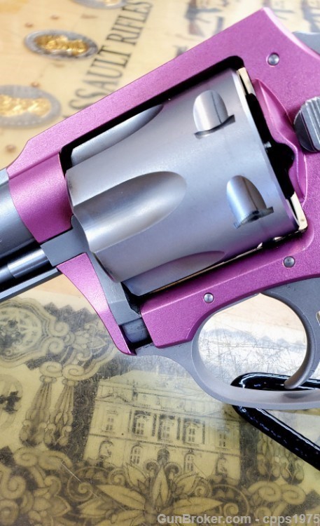Charter Arms Rosie 38spl 2.2” barrel Revolver HiViz sight Pink Anodized -img-11