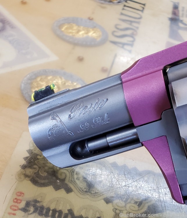 Charter Arms Rosie 38spl 2.2” barrel Revolver HiViz sight Pink Anodized -img-9