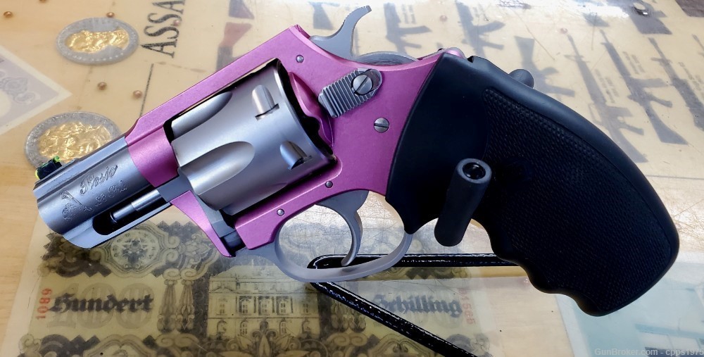 Charter Arms Rosie 38spl 2.2” barrel Revolver HiViz sight Pink Anodized -img-0