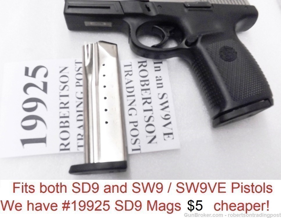 3 S&W 9mm SW9 Magazines 16 shot SW9VE SD9 SD9VE $34 ea Free ship L48 25095-img-10