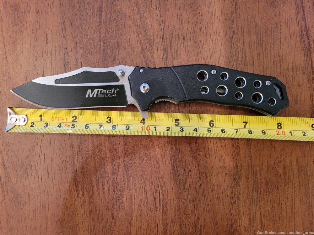 5 Folding Pocket Knives (Ganzo, HTK, MTech, Kershaw, Byrd)-img-10