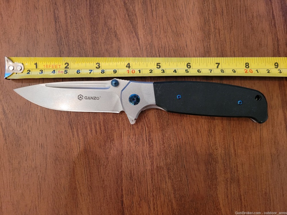 5 Folding Pocket Knives (Ganzo, HTK, MTech, Kershaw, Byrd)-img-11