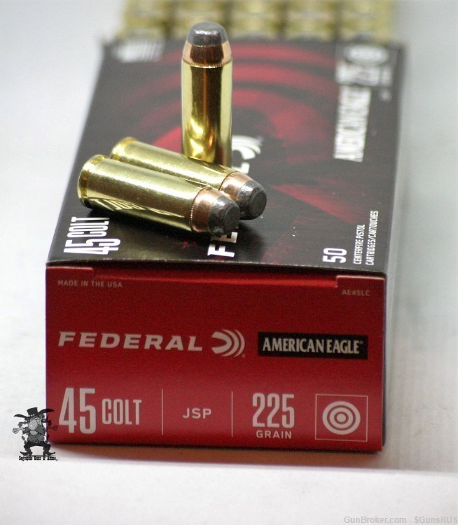 45 LONG COLT Jacketed Soft Point 225 GRAIN 860 FPS FEDERAL 45 LC 50 ROUNDS-img-2