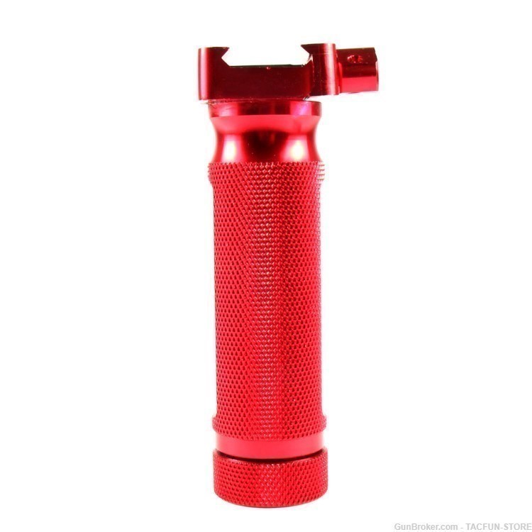RED 4.3" inch TACTICAL VERTICAL FOREGRIP - aircraft grade aluminum-img-2