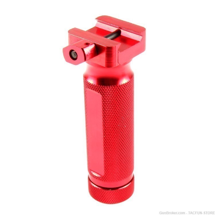 RED 4.3" inch TACTICAL VERTICAL FOREGRIP - aircraft grade aluminum-img-0