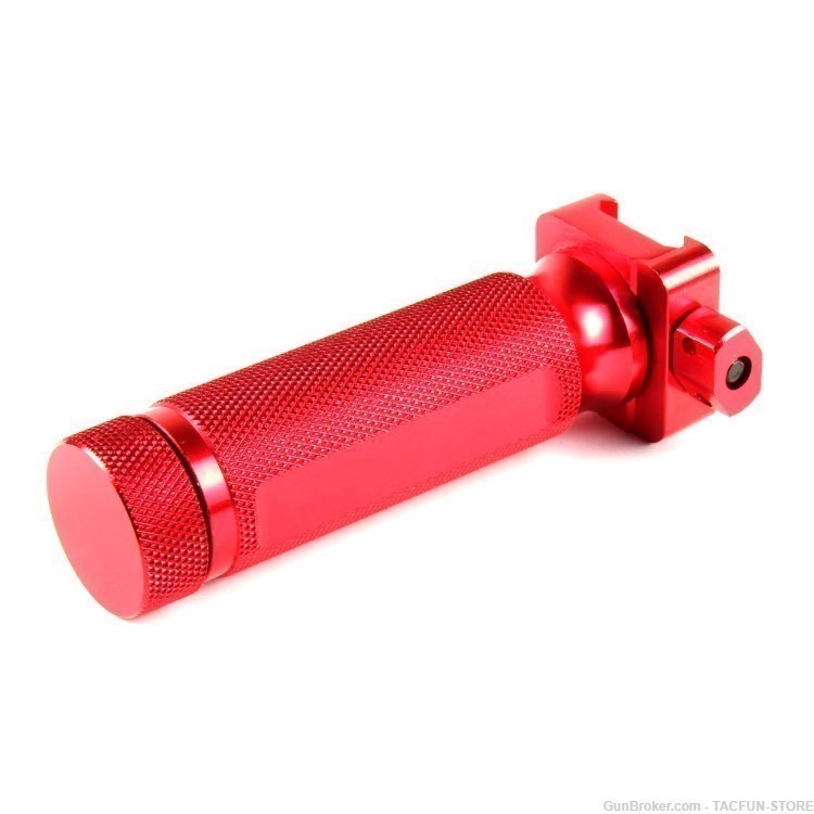 RED 4.3" inch TACTICAL VERTICAL FOREGRIP - aircraft grade aluminum-img-1